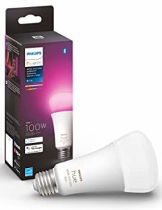 【中古】 Philips Hue (フィリップスヒュー) スマート電球 LED電球 E26 100W形相当 アレクサ対応 フルカラー 照明 ライト ランプ 調光 Al