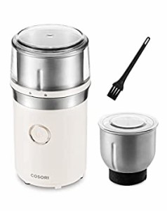 【中古】 コーヒーミル 電動 COSORI クリスマス コーヒーグラインダー 取り外し水洗い可能 70g大容量 コーヒー豆 調味料 穀物 緑茶 ドッ