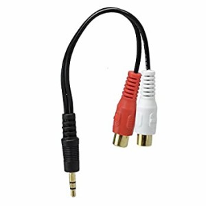 【未使用】【中古】 アクロス AUDIO変換ケーブル 0.1m ステレオミニプラグ3.5mm-RCAジャック×2 AVC138