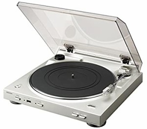 【未使用】【中古】デノン Denon DP-200USB アナログレコードプレーヤー フォノイコライザー付 フルオート カートリッジ付属 シルバー DP