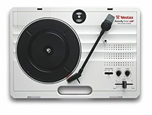 【未使用】【中古】Vestax ポータブルターンテーブル handytrax USB WHITE ホワイト USB出力機能/録音ソフト付き スピーカー内蔵