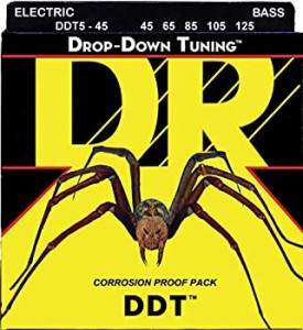 【未使用】【中古】DR ベース弦 5弦 DROP-DOWN TUNING ステンレス .045-.125 DDT5-45
