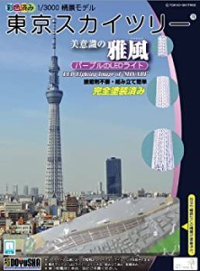 童友社 1/3000 タワーシリーズ 東京スカイツリー 雅風 LEDライト付 彩色済 （未使用品）