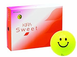 キャスコ(Kasco) ゴルフボール KIRA SWEET キャラ1ダース(12個入り)  イエ (未使用品)