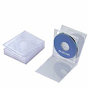 【未使用】【中古】 エレコム DVD BD CDケース プラケース 標準タイプ 2枚収納 5枚パック クリア CCD-JSCNW5CR