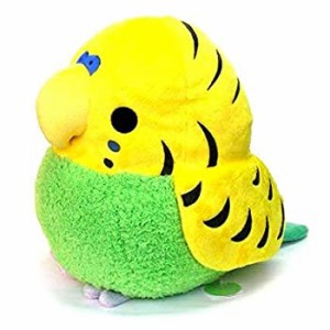 ムニュマム ぬいぐるみ　XL セキセイインコ 全長29cm イエロー×グリーン(未使用品)