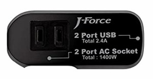 【未使用】【中古】 J-Force iPhone スマートフォン充電対応 電源タップ 世界平和シリーズ AC2口+USB 2ポート インテリジェントチップ ブ