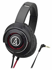 【未使用】【中古】 audio technica オーディオテクニカ SOLID BASS ポータブルヘッドホン 重低音 ブラックレッド ATH-WS770 BRD