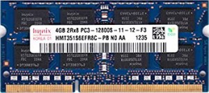 【未使用】【中古】 Hynix PC3-12800S (DDR3-1600) 4GB SO-DIMM 204pin ノートパソコン用メモリ 型番 HMT351S6EFR8C-PB 品