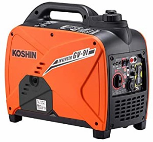 【未使用】【中古】 工進 (KOSHIN) インバーター 正弦波 発電機 (定格出力0.9kVA) GV-9i 超低騒音型 防災用 災害用 静音 防音型 備蓄 災