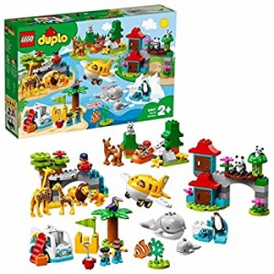 【未使用】【中古】 LEGO レゴ デュプロ 世界のどうぶつ 世界一周探検 10907 知育玩具 ブロック おもちゃ 女の子 男の子