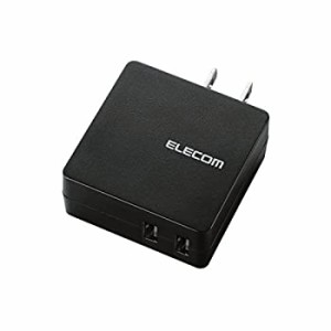 【未使用】【中古】 エレコム スマホ用AC充電器/2A/2台同時/USB-Aメス2ポート