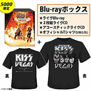 【未使用】【中古】 キッス・ロックス・ヴェガス【5000セット完全限定生産Blu-ray+2枚組CD+アコースティックCD+Tシャツ (Lサイズのみ) 日