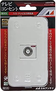 【未使用】【中古】 日本アンテナ テレビコンセント 壁面端子用 プレート付 4K8K対応 入力-TV間電流通過 LKEW7PSP