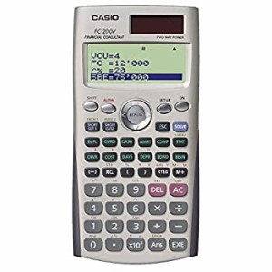 【未使用】【中古】 CASIO カシオ 関数金融電卓プロフェッショナル仕様 FC-200V ハードケース付