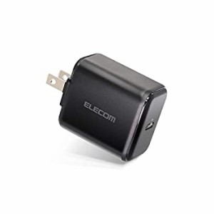 【未使用】【中古】 エレコム USB コンセント 充電器 18W ( USB PD対応 ) Type-C×1 折畳式プラグ PSE適合 ブラック MPA-ACCP02BK