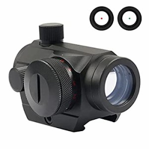 【未使用】【中古】 Aimpoint Micro T-1タイプ ドットサイト20mmレール対応 サバゲー照準器 (レッド・グリーンイルミネーション ローマウ