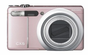 RICOH ハイブリッドAFシステム搭載 光学10.7倍ズーム CX5 ローズピンク CX5(中古品)