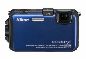 Nikon デジタルカメラ COOLPIX (クールピクス) AW100 オーシャンブルー AW1(中古品)