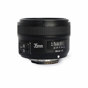 YONNUO YN35mm F2ニコンDSLRカメラ用レンズ1：2 AF / MF広角固定/プライム (中古品)