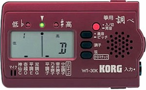 KORG チューナー 「調べ」 箏用 WT-30K(中古品)