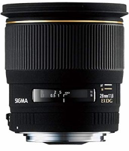 SIGMA 単焦点広角レンズ 28mm F1.8 EX DG ASPHERICAL MACRO キヤノン用 フ (中古品)