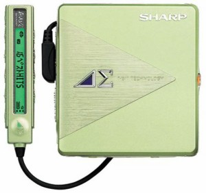 SHARP アウビィ MD-DS5-G MDプレーヤー (グリーン)(中古品)