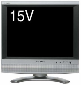 シャープ 15V型 ハイビジョン 液晶テレビ シルバー AQUOS LC-15S4-S(中古品)