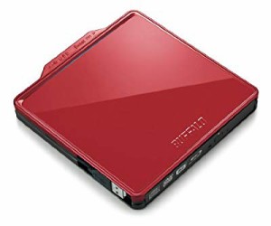 BUFFALO BDXL対応 USB2.0用ポータブルBlu-rayドライブ Wケーブル収納タイプ(中古品)