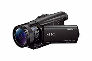 ソニー SONY ビデオカメラ FDR-AX100 4K 光学12倍 ブラック Handycam FDR-A(中古品)