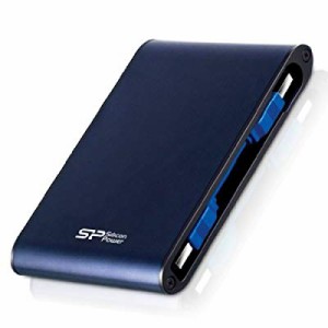 シリコンパワー ポータブルHDD 2TB 2.5インチ USB3.0/2.0対応 耐衝撃 防水 (中古品)