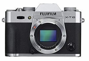 FUJIFILM ミラーレス一眼 X-T10 ボディ シルバー X-T10-S(中古品)