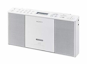 ソニー SONY CDラジオ ZS-E30 : FM/AM/ワイドFM対応 ホワイト ZS-E30 W(中古品)