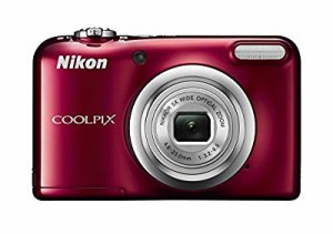 Nikon デジタルカメラ COOLPIX A10 レッド 光学5倍ズーム 1614万画素 乾電 (中古品)