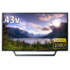 ソニー 43V型 液晶 テレビ ブラビア フルハイビジョン 外付けHDD裏番組録画(中古品)