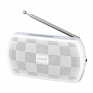 ソニー SONY ポータブルラジオ SRF-19 : ワイドFM対応 FM/AM ホワイト SRF-(中古品)