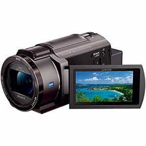 ソニー SONY ビデオカメラ FDR-AX45 4K 64GB 光学20倍 ブロンズブラウン Ha(中古品)
