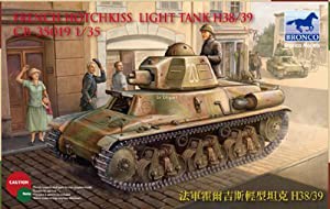 ブロンコモデル 1/35 仏オチキスH38/39短砲身型軽戦車 プラモデル(中古品)