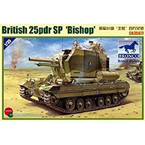 ブロンコモデル 1/35 25ポンド自走榴弾砲ビショップ プラモデル(中古品)