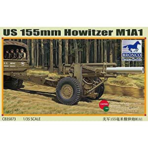 ブロンコモデル 1/35 米155mm榴弾砲M1A1大戦型 プラモデル(中古品)