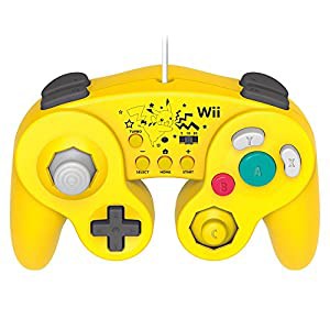 【Wii U/Wii対応】ホリ クラシックコントローラー for Wii U ピカチュウ ( (中古品)