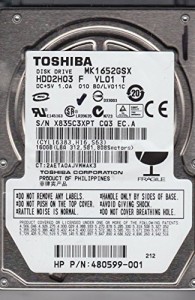 東芝 mk1652gsx 160 GB ハードドライブ(中古品)