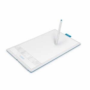 Wacom ペンタブレット Mサイズ ホワイト フォトショップエレメンツ&ペイン (中古品)