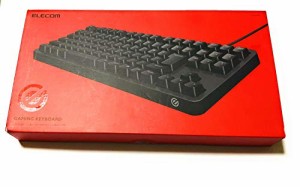 エレコム ゲーミングキーボード/日本語配列/キーキャップ付属/ブラック(中古品)