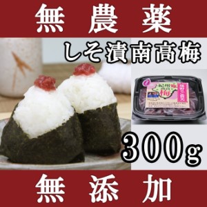 梅干し 無添加 無農薬 しそ漬南高梅 300g 熊野のご褒美 紀州産 無化学肥料 梅干 ご自宅用にも　