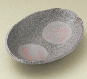 炭化6.5楕円皿 陶器 信楽焼 キッチン 和食器 向付 皿 彩り屋