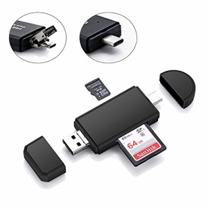 type-c　マルチ Micro USB OTG USB 2.0 カードリーダー　OTG USB 変換コネクタ SD/ Micro SD カード対応 SDのデータをスマホやタブレット