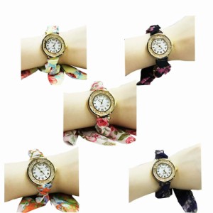 花柄　腕時計 5種類セット ウォッチ 高級 レディース 可愛い おしゃれ 女性用 華 人気 ファッションtecc-hanawatch5set