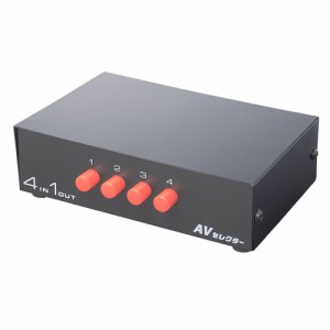 AVセレクター ミヨシ MCO RCS-01/BK 4入力 1出力 [メール便発送・送料無料]