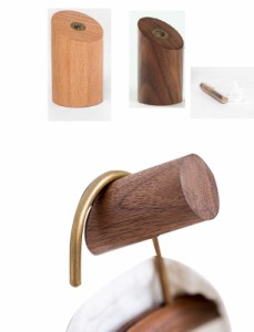木製フック 4個セット おしゃれ 3×6cm 壁掛けフック 洋服掛け 帽 インテリア ウォールハンガー ナチュラル DIY シンプル  dar-woodhook6